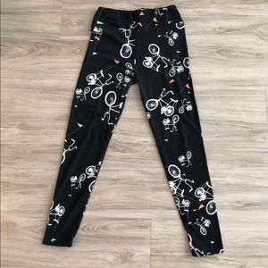 LuLaRoe Pants - Like new LulaRoe bicycle leggings LuLaRoe Pants - Like new LulaRoe bicycle leggings
